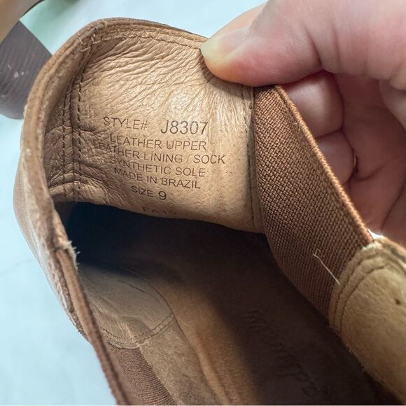 Madewell Regan Boot Size 9M Women Brown Leather Block Heel Cushioned Neutral - Picture 4 of 8